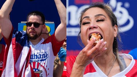 Patrick Bertoletti and Miki Sudo Win Nathan’s Famous Hot Dog .